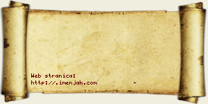 Jagoda Nedić vizit kartica